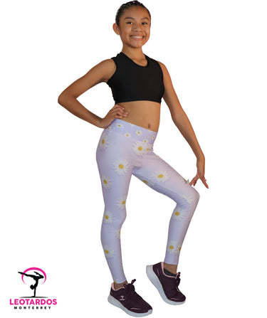 Leggins deportivos estampado flores - LM004